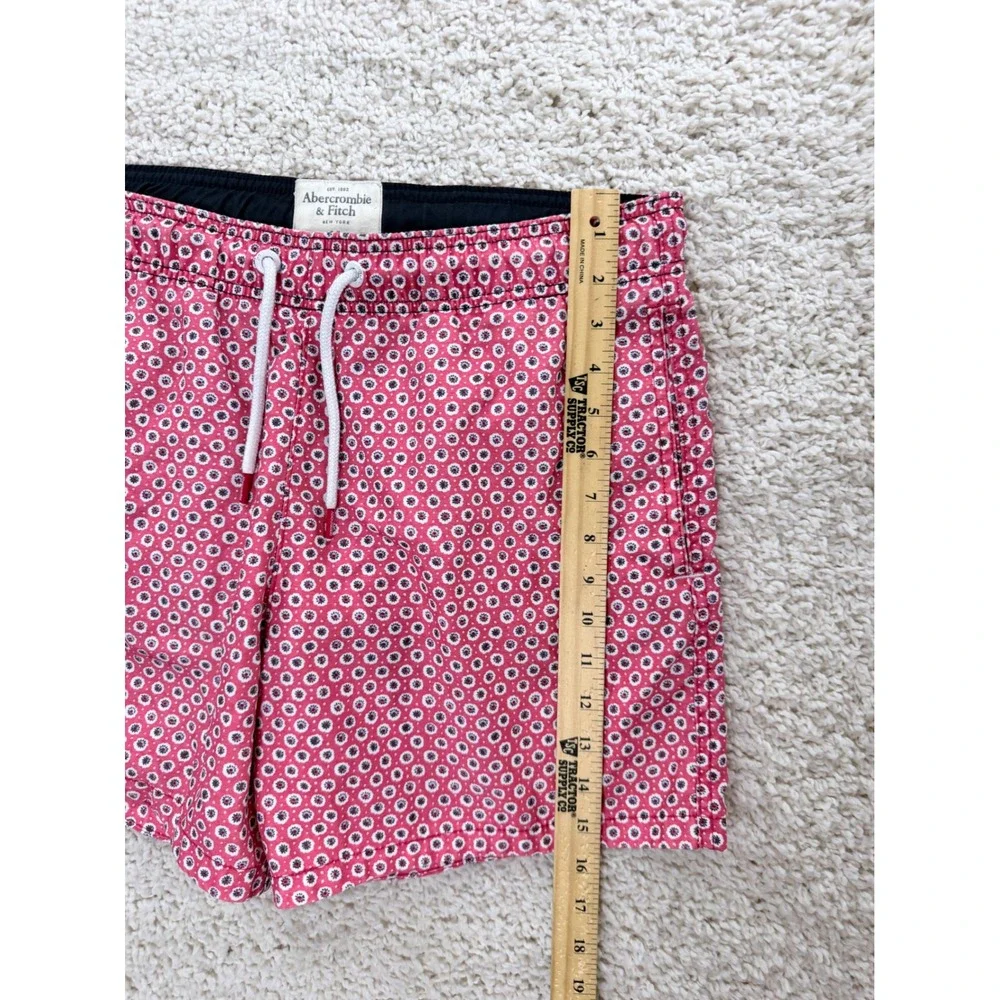 Abercrombie & Fitch Swim Trunks Mens Medium Pink Excellent Floral Board Shorts